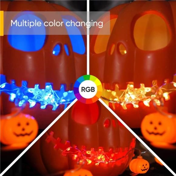 33ft Color Changing Fairy Lights, 100 LED USB Fairy String Lights with Remote - Picture 6 of 6